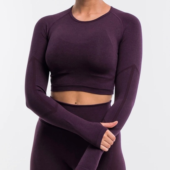 ECHT Tops - ECHT Surge Long Sleeve - Plum - Size S